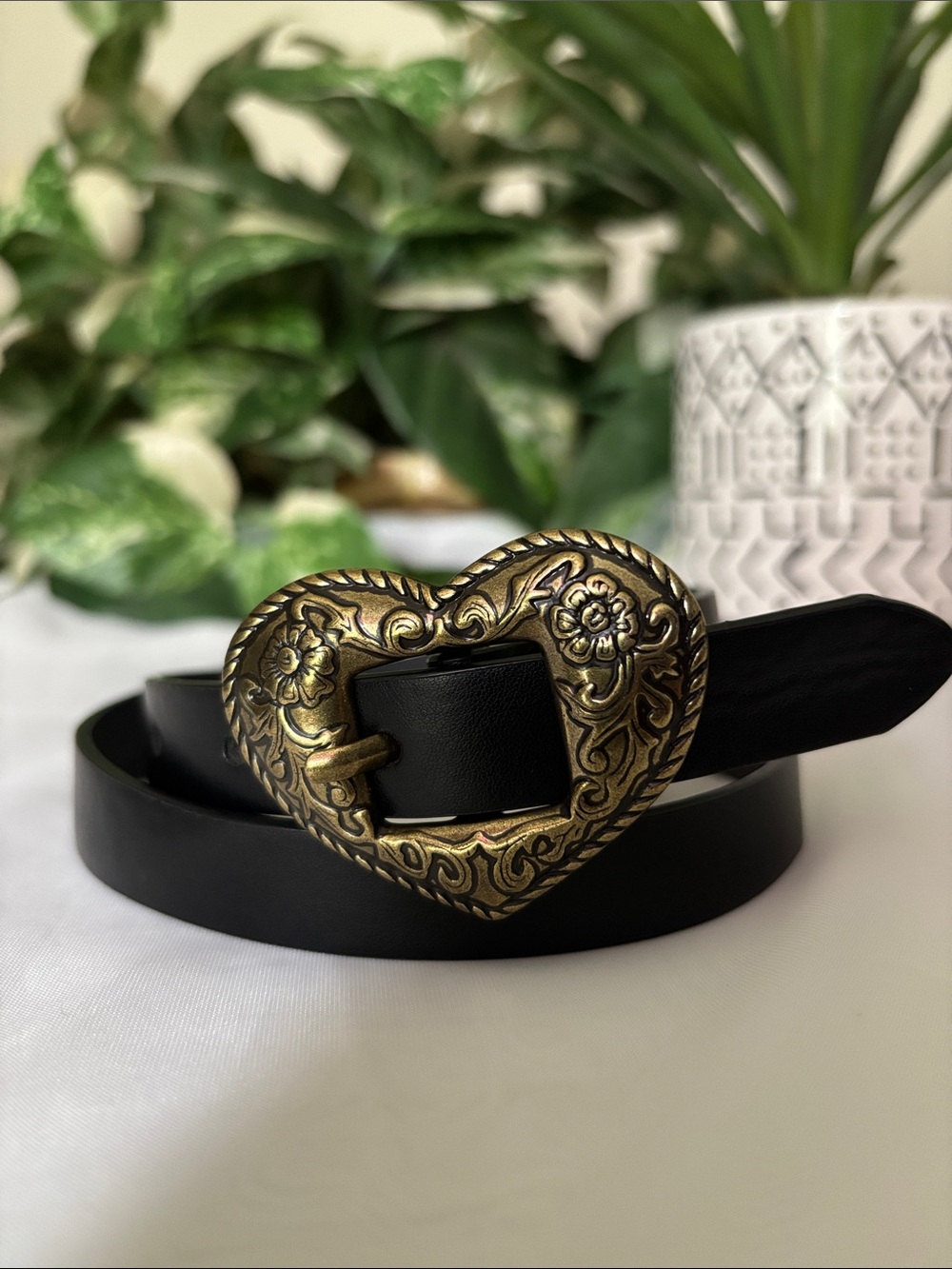 Heart Buckle Belt